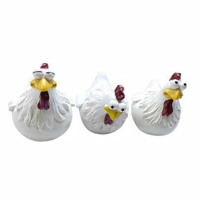 Фото: Набор садовых фигурок Hen Fun, 3 шт.-2 Набор садовых фигурок Hen Fun, 3 шт.-2