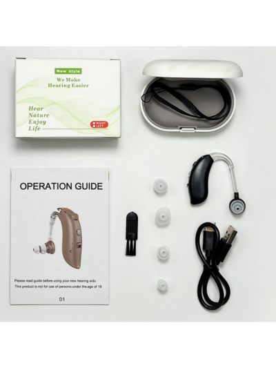 Слуховой аппарат Hearing Aid GM-350, чёрный-12