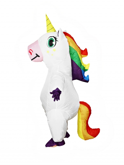 Надувной костюм Единорог, белый-2