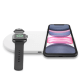 Беспроводная зарядка Baseus Smart 2 в 1 Phone+Watch (белая)